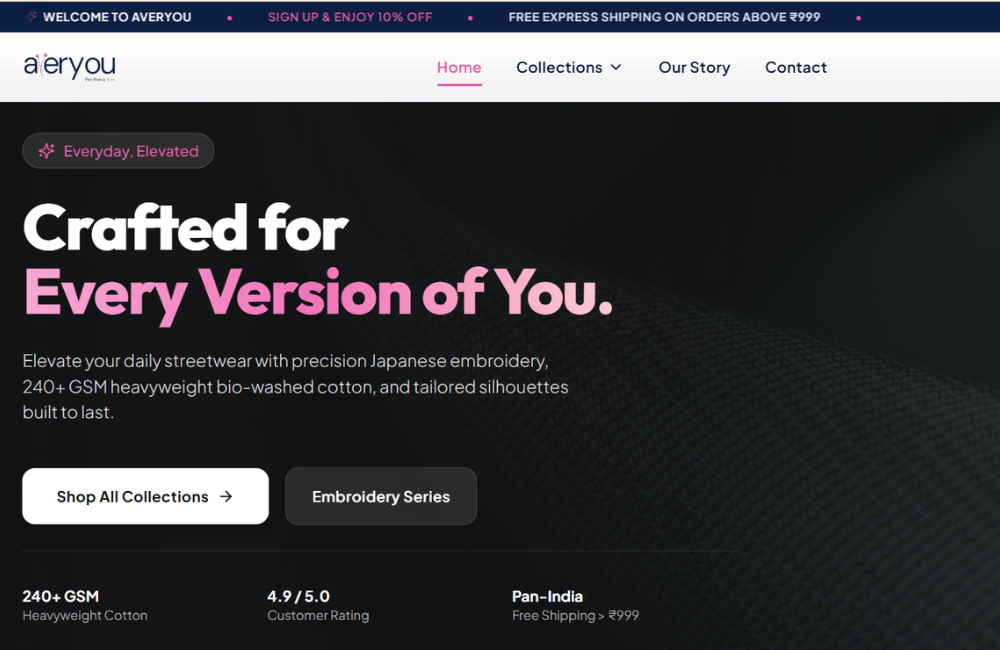 Averyou – Premium Fashion Brand