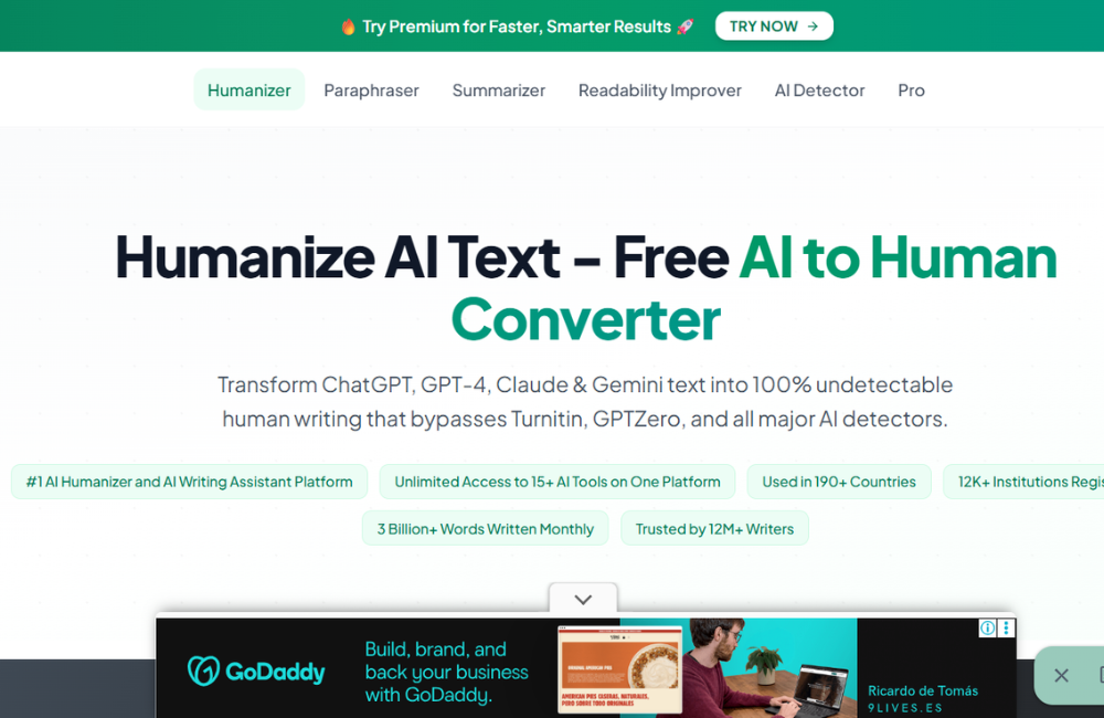 Humanize AI Text – Multi-Tool Writing Suite